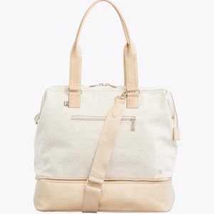 NWT BEIS The Convertible Mini Weekender in Beige